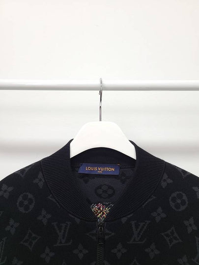 Black LV Graffiti Zipper Blouson Zip up Jacket L - LOUIS VUITTON - BALAAN 2