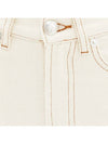 Women's Iron Cotton Straight Pants Ivory - A.P.C. - BALAAN.