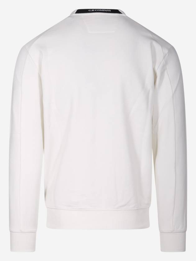 Diagonal Raised Fleece Sweatshirt White - CP COMPANY - BALAAN 3