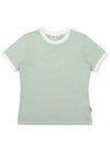 Pigment Dying Round T-Shirt MINT WOMAN M3322PRS11MNT - MALBON GOLF - BALAAN 2