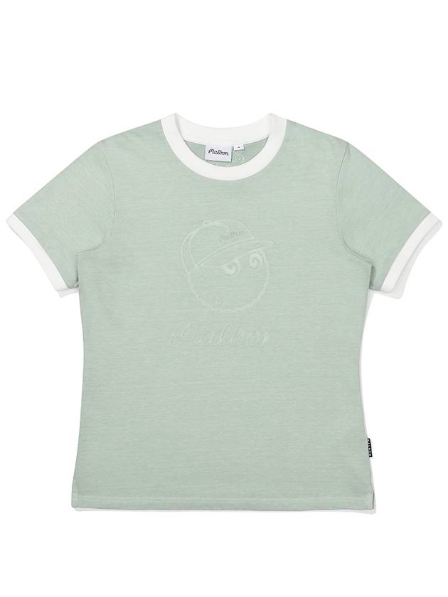 Pigment Dying Round T-Shirt MINT WOMAN M3322PRS11MNT - MALBON GOLF - BALAAN 2