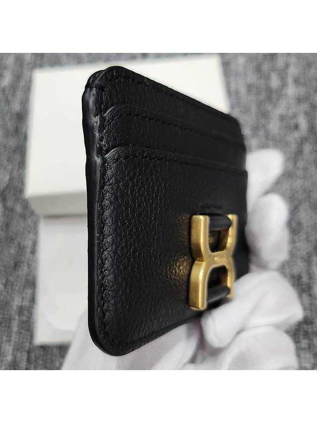 Marcie Leather Card Wallet Black - CHLOE - BALAAN 6