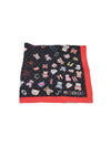 Graphic Silk Scarf Black - MOSCHINO - BALAAN 1