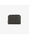 Intrecciato Zipped Coin Wallet Dark Green - BOTTEGA VENETA - BALAAN 2