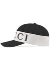 Lettering Banding Logo Ball Cap Black - GUCCI - BALAAN 4