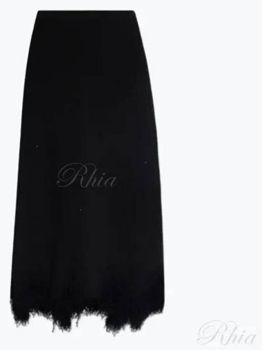 ULLA Jones ON black tassel decorated long skirt PF240711 ONX - ULLA JOHNSON - BALAAN 1