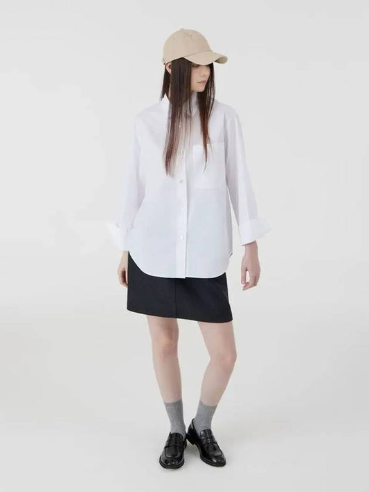 Signature Overfit Shirt Bio Cotton White - VOYONN - BALAAN 1