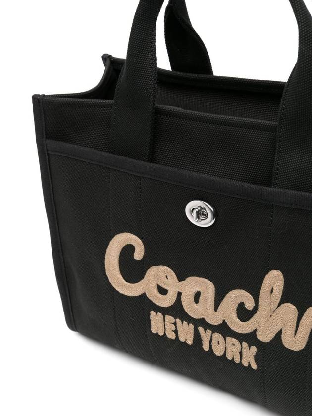 Logo Cargo Canvas Tote Bag Black - COACH - BALAAN 5