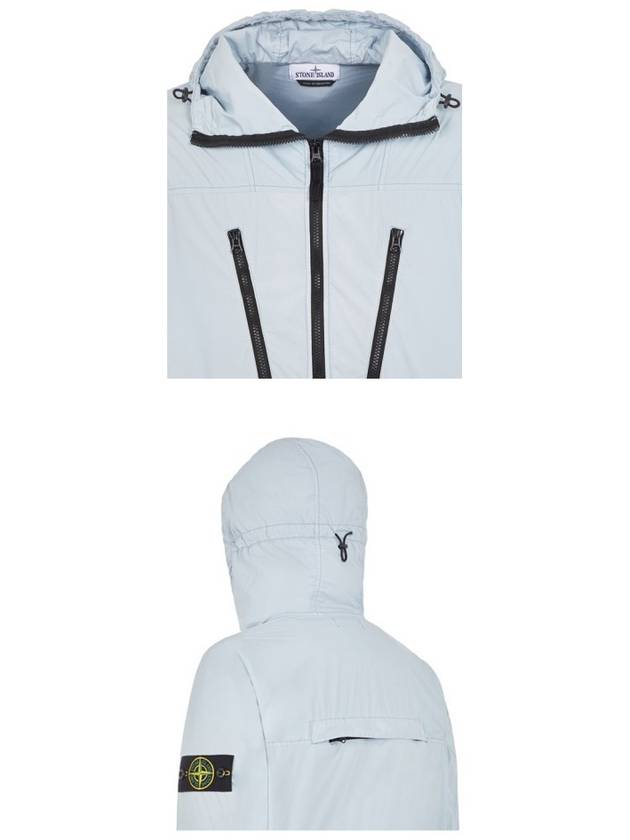 Skin Touch Nylon TC Hooded Jacket Sky Blue - STONE ISLAND - BALAAN 6