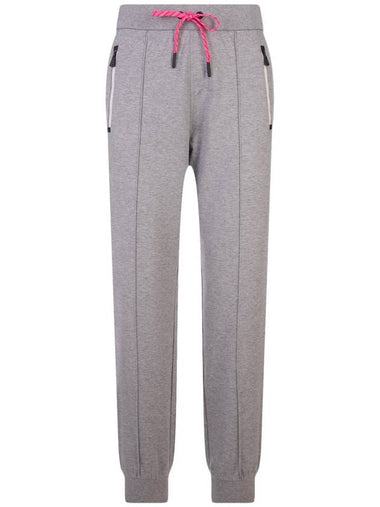 Drawstring Lounge Track Pants Grey - MONCLER - BALAAN 1