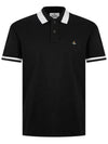 Classic ORB Logo Polo Shirt Black - VIVIENNE WESTWOOD - BALAAN 2