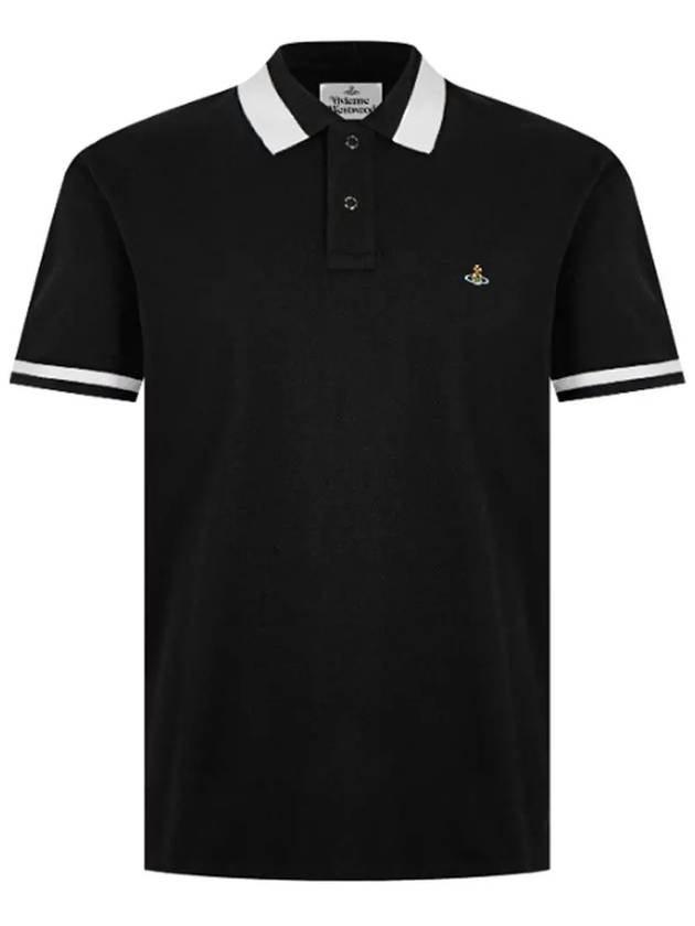 Classic ORB Logo Polo Shirt Black - VIVIENNE WESTWOOD - BALAAN 2