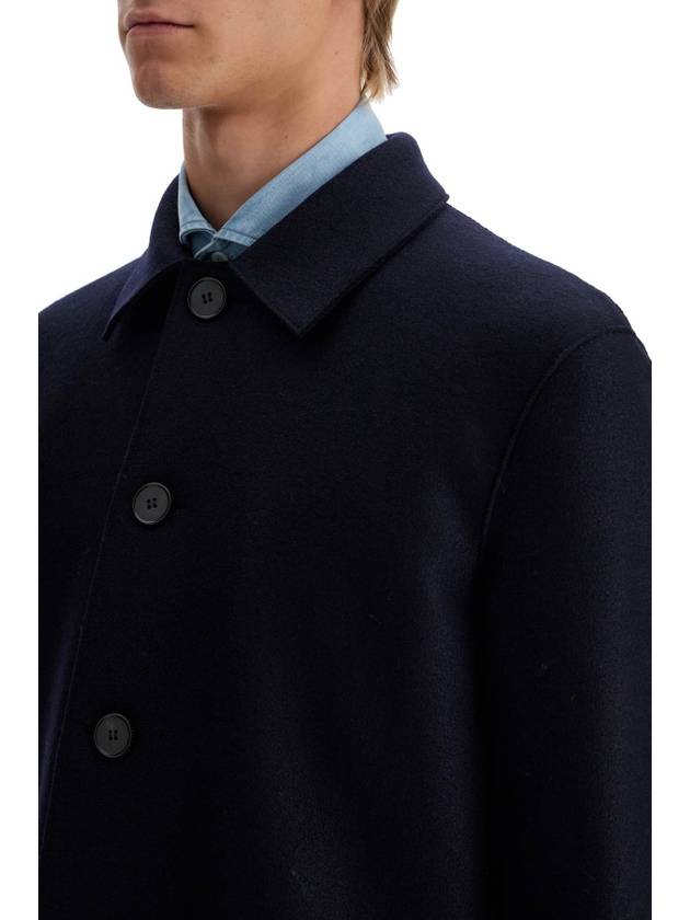 single-breasted pressed wool coat - HARRIS WHARF LONDON - BALAAN 4