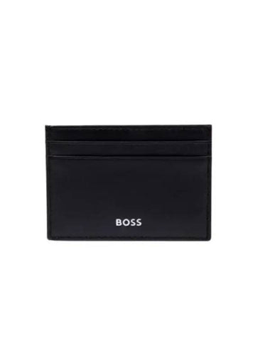 Logo Stamp Leather Card Wallet Black - HUGO BOSS - BALAAN 1