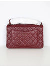 21K Classic Top Handle Burgundy Gold AS2802 - CHANEL - BALAAN 3