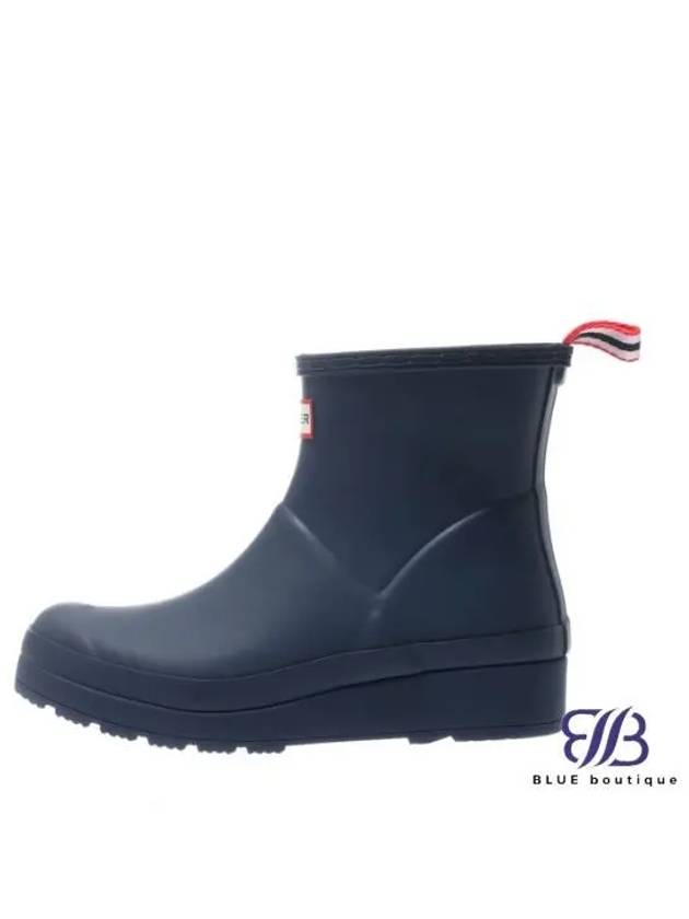 Women's Play Short Rain Boots Navy - HUNTER - BALAAN 2