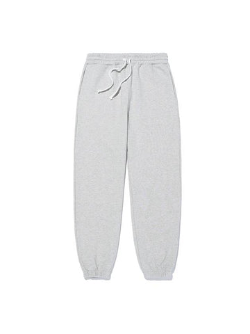 Unisex loose fit sweatpants melange gray - LMN3011 - BALAAN 1