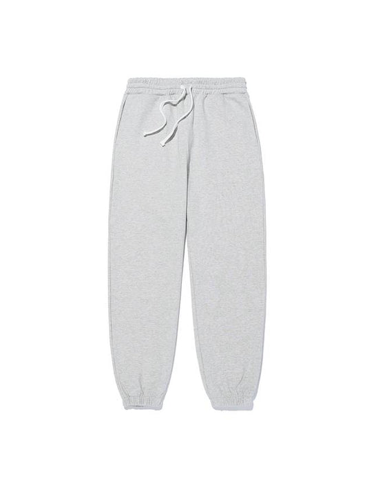 Unisex loose fit sweatpants melange gray - LMN3011 - BALAAN 1