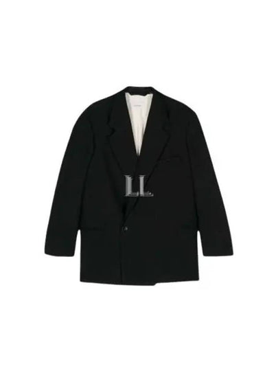 Short Maxi Double Breasted Coat Black - LEMAIRE - BALAAN 2