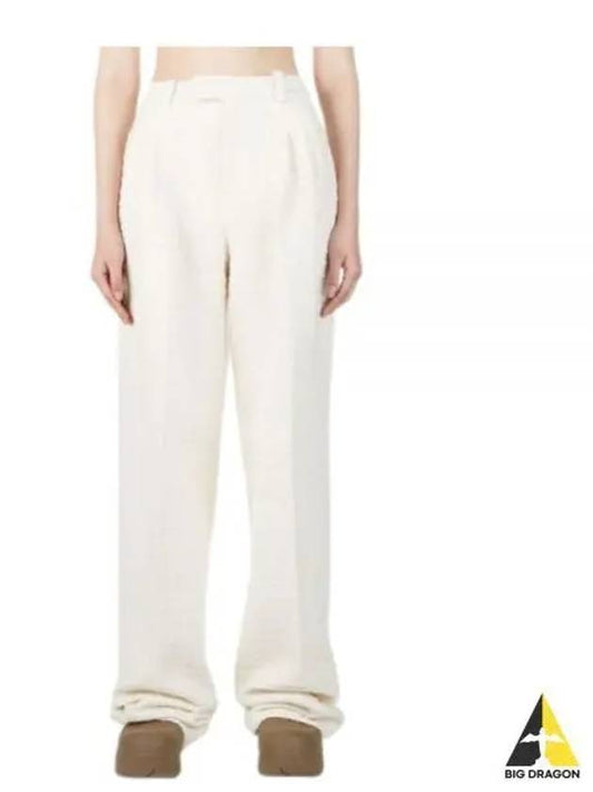 Tweed Straight Pants White - GUCCI - BALAAN 2