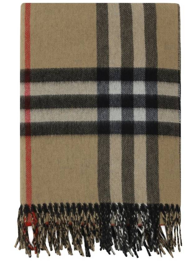 Check Reversible Cashmere Muffler Archive Beige - BURBERRY - BALAAN 4