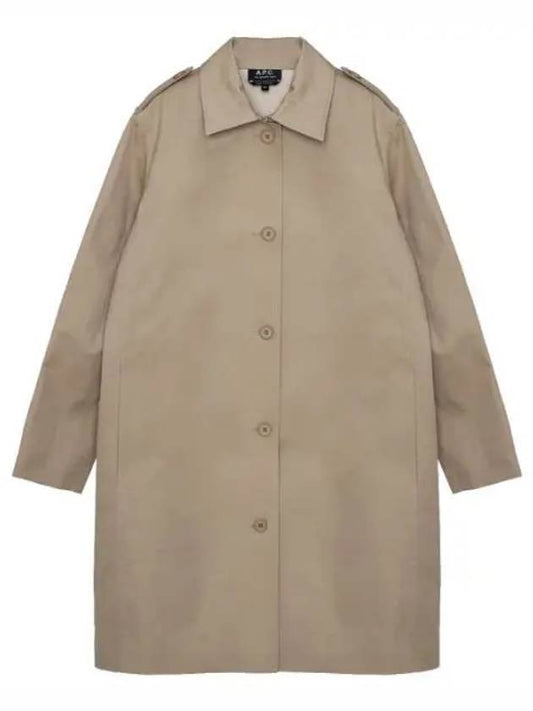 Justine Raincoat Beige - A.P.C. - BALAAN 1