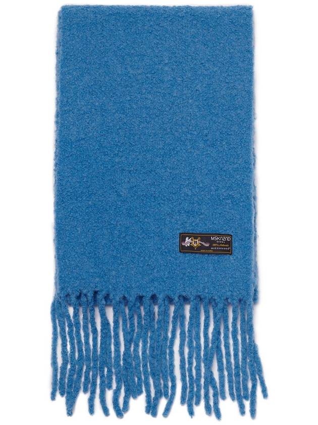 Wool Boucle Muffler Blue - MSKN2ND - BALAAN 3