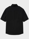 Pre order delivery July 3 Pintuck Officer Half Shirt Black - NOIRER - BALAAN 4