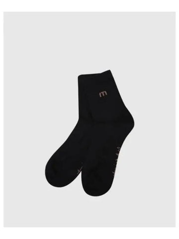 TRAVISMATHEW Men s TM Logo Medium Neck Socks Black - TRAVIS SCOTT - BALAAN 1