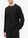 Men's Shadow Project Wappen Pocket Wool Knit Top Black - STONE ISLAND - BALAAN 3