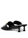 BB Leather Slipper Heels Black - BALENCIAGA - BALAAN 5