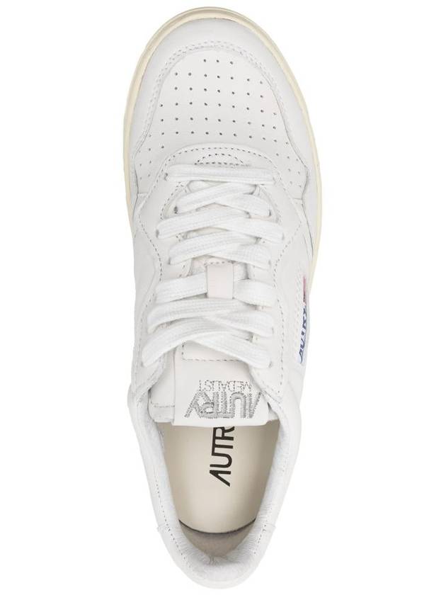 Medalist Goatskin Low Top Sneakers White - AUTRY - BALAAN 5