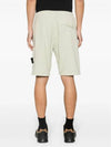 Cotton Fleece Cargo Bermuda Shorts Pistacchio - STONE ISLAND - BALAAN 4