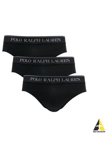 Low Rise Briefs 3 Pack Black - POLO RALPH LAUREN - BALAAN 1