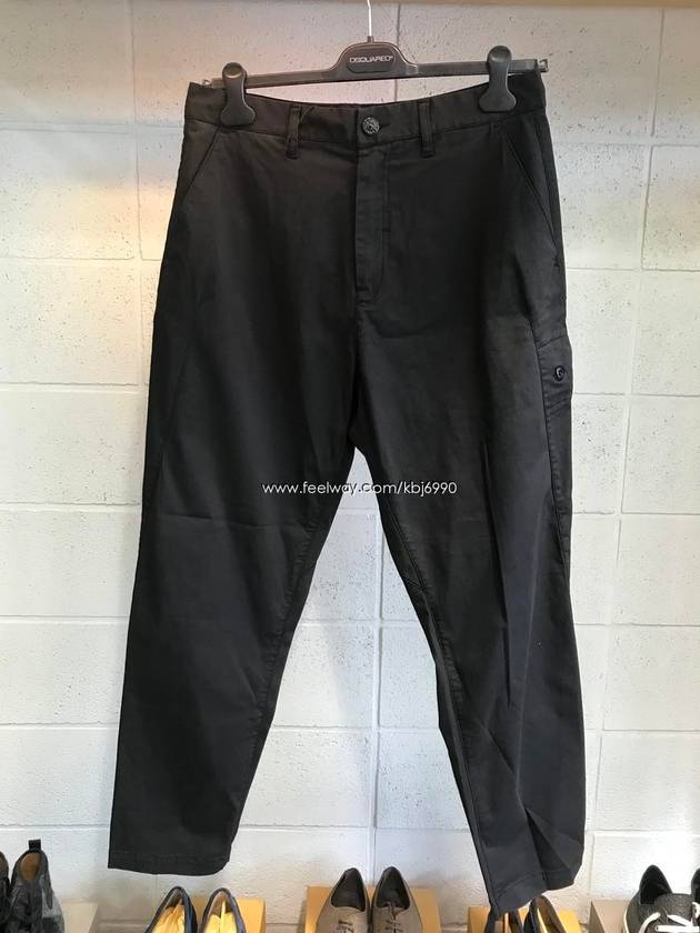 Wappen Shadow Straight Pants Black - STONE ISLAND - BALAAN 3