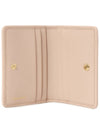 Matelasse Nappa Leather Card Wallet Pink - MIU MIU - BALAAN 5