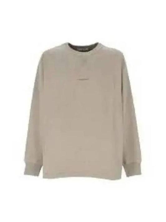 Logo Cropped Neck Oversized Fit Sweatshirt Grey - ACNE STUDIOS - BALAAN 2