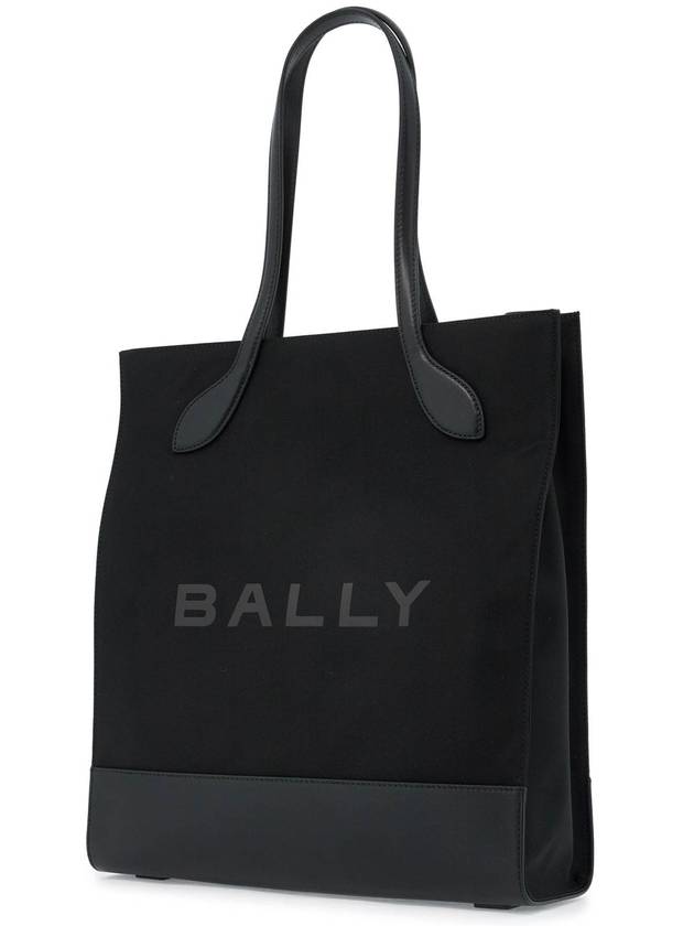 n/s nylon and leather tote bag - BALLY - BALAAN 3