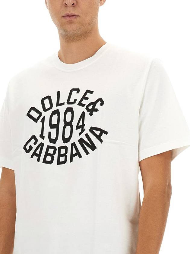 T-SHIRT WITH LOGO - DOLCE&GABBANA - BALAAN 4