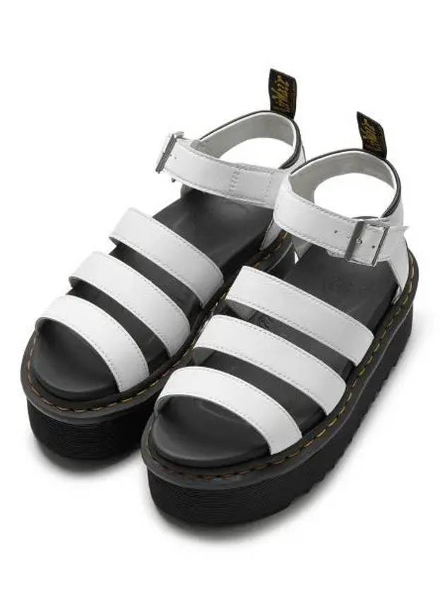 Blaire Quad Hydro Leather Platform Gladiator Sandals White - DR. MARTENS - BALAAN 2