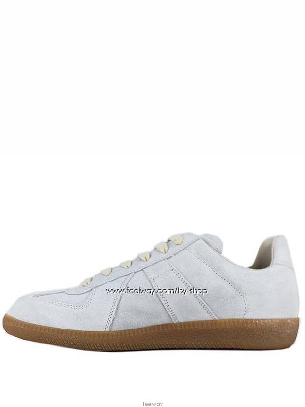 Women's Suede Replica German Army Low Top Sneakers Grey - MAISON MARGIELA - BALAAN 4