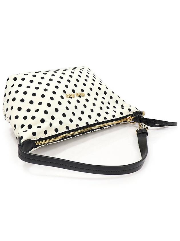 5NE841 White Re Nylon Spirit Print Faille Mini Shoulder Bag - MIU MIU - BALAAN 3