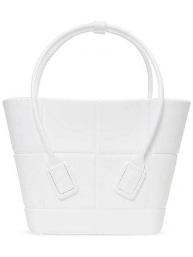 Arco Mini Rubber Tote Bag White - BOTTEGA VENETA - BALAAN 1