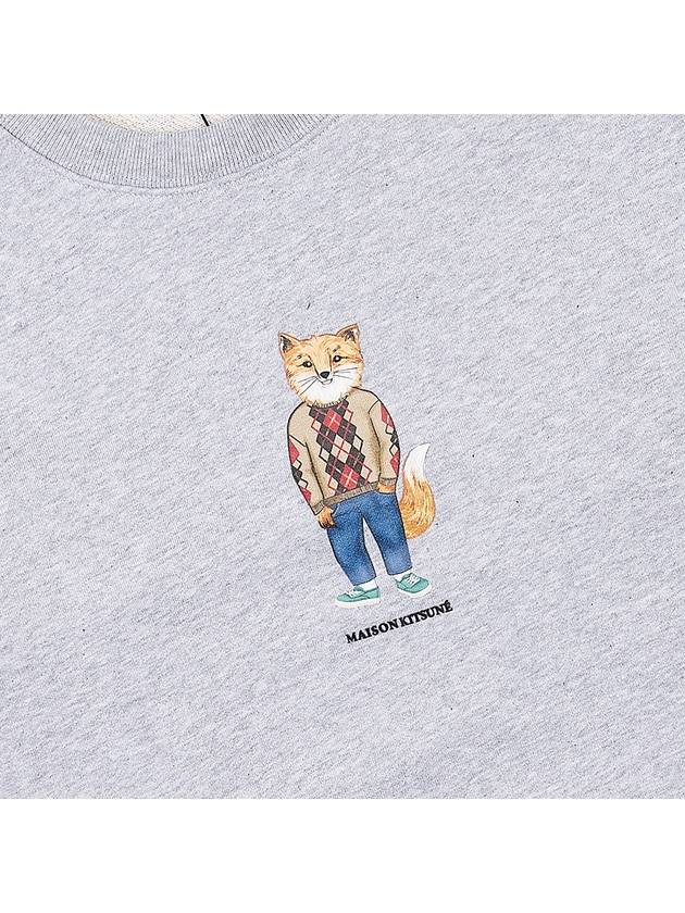 Maison Kitsune Dressed Fox Sweatshirt LW00309KM001 LGM - MAISON KITSUNE - BALAAN 6