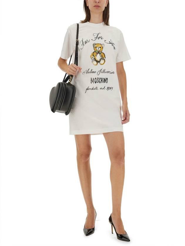 DRESS WITH LOGO - MOSCHINO - BALAAN 2