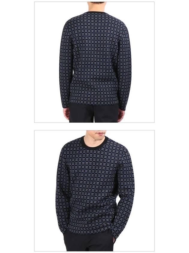 Geometric crew neck knit PO0029P16 2510 - LANVIN - BALAAN 3