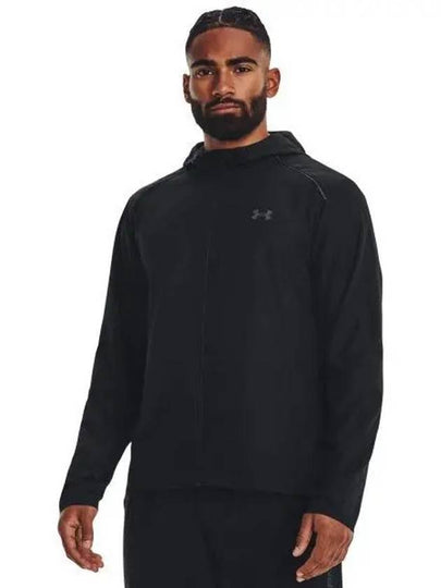 Men's UA Storm Run Hooded Jacket Black - UNDER ARMOUR - BALAAN 2