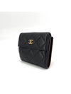 Caviar flap gold logo bi fold wallet - CHANEL - BALAAN 2