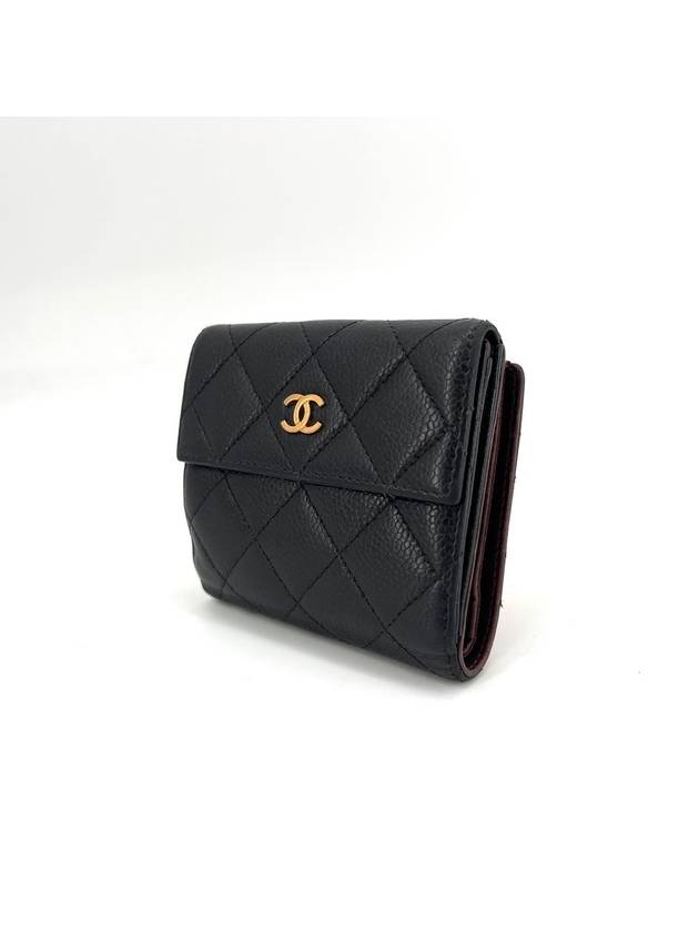 Caviar flap gold logo bi fold wallet - CHANEL - BALAAN 2