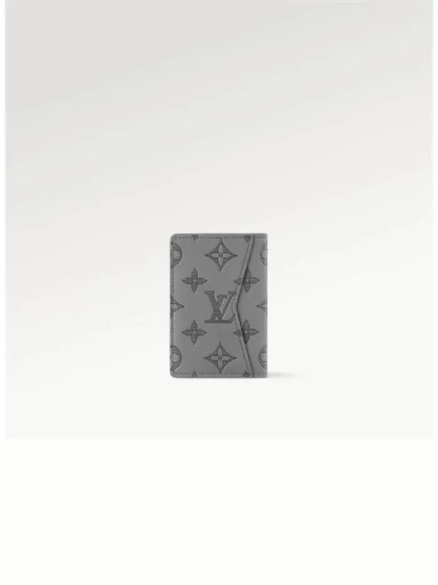 Pocket Organizer Monogram Shadow Card Wallet Grey - LOUIS VUITTON - BALAAN 6